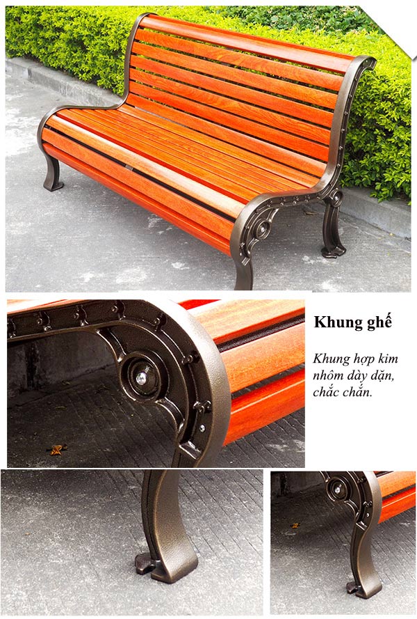 Các đặc điểm thiết kế của ghế công viên gỗ nhựa ngoài trời