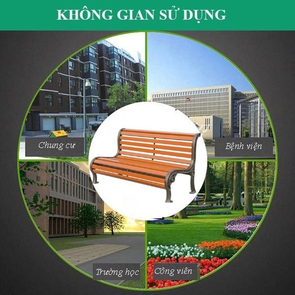 Mẫu ghế công viên có tính ứng dụng cao