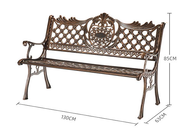 Kích thước ghế công viên ngoài trời