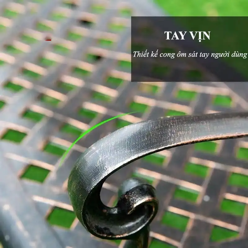 Thiết kế tay vịn của ghế nhôm đúc dài ngoài trời