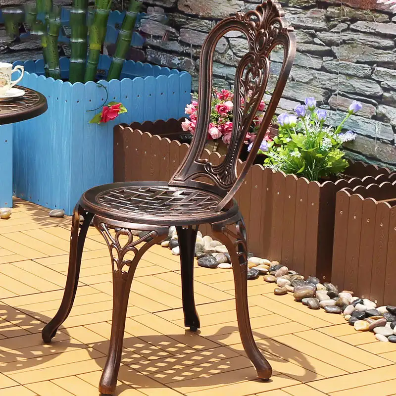 Ghế nhôm đúc sân vườn mẫu vương miện