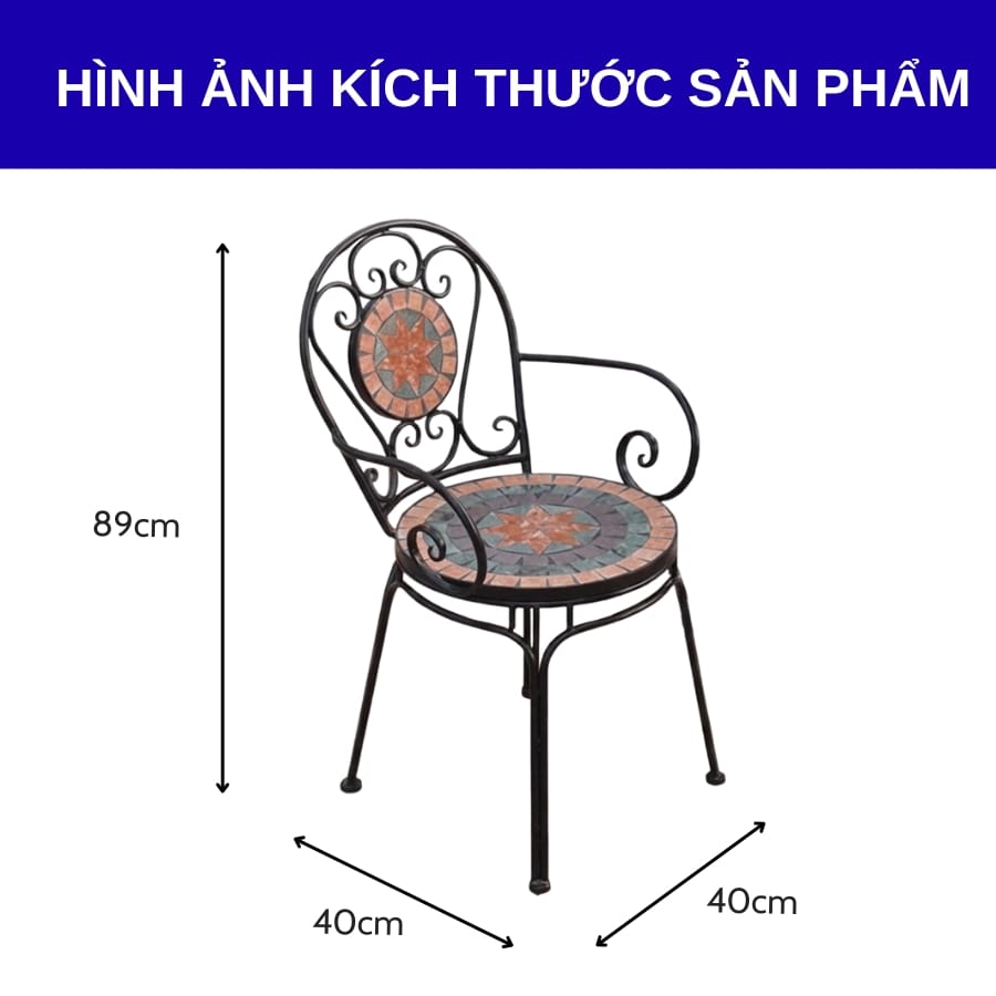 Tham khảo kích thước ghế ngồi Mosaic đẹp