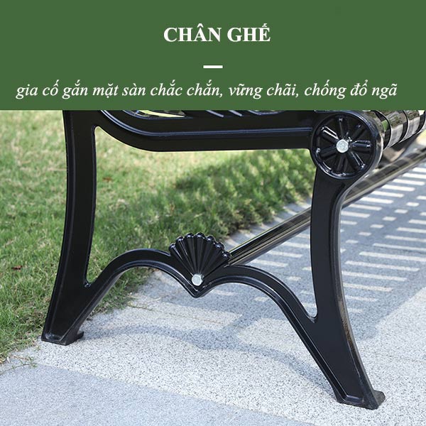 Chi tiết đặc điểm của ghế sắt công viên