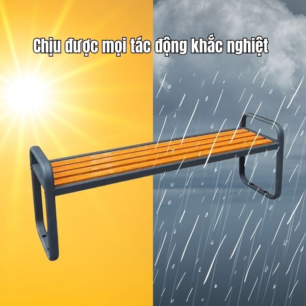 Chiếc ghế ngoài trời đơn giản nhưng độ bền cao