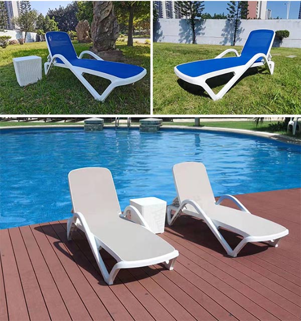 Mẫu ghế hồ bơi vải lưới