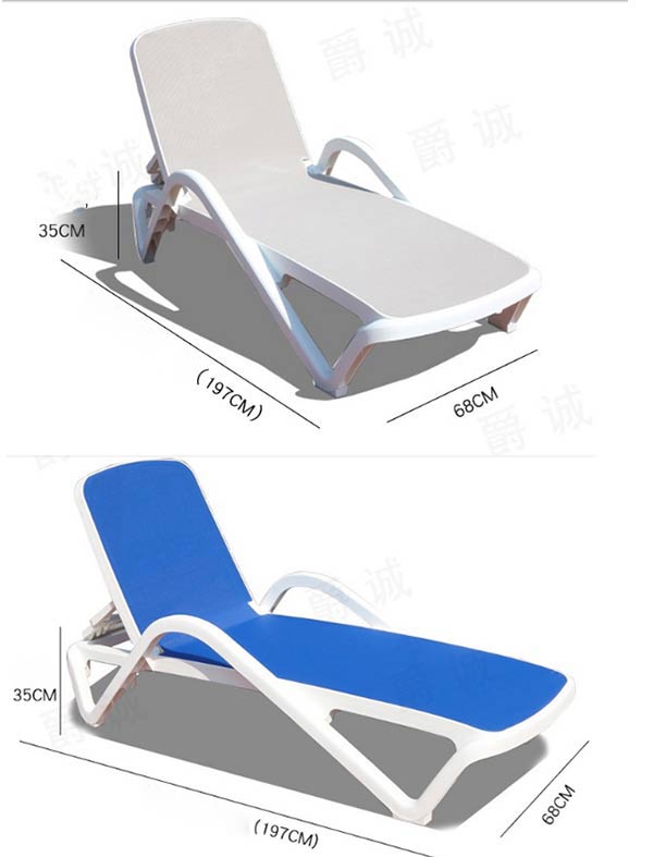 Màu sắc và kích thước ghế hồ bơi