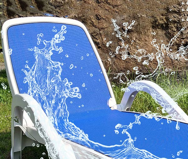 ghế bể bơi vải lưới teslin chính hãng
