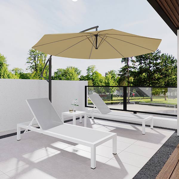 Ghế hồ bơi đơn giản nhưng hiện đại