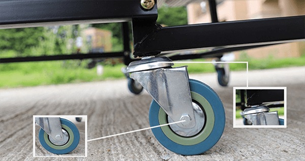 Chi tiết bánh xe của giường phụ khách sạn