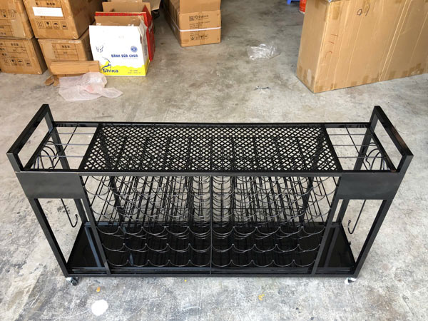 Giá để ô dù 5 tầng cỡ lớn bằng thép sơn tĩnh điện