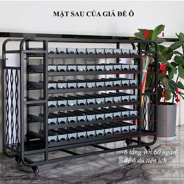 Thiết kế mặt lưng giá treo ô