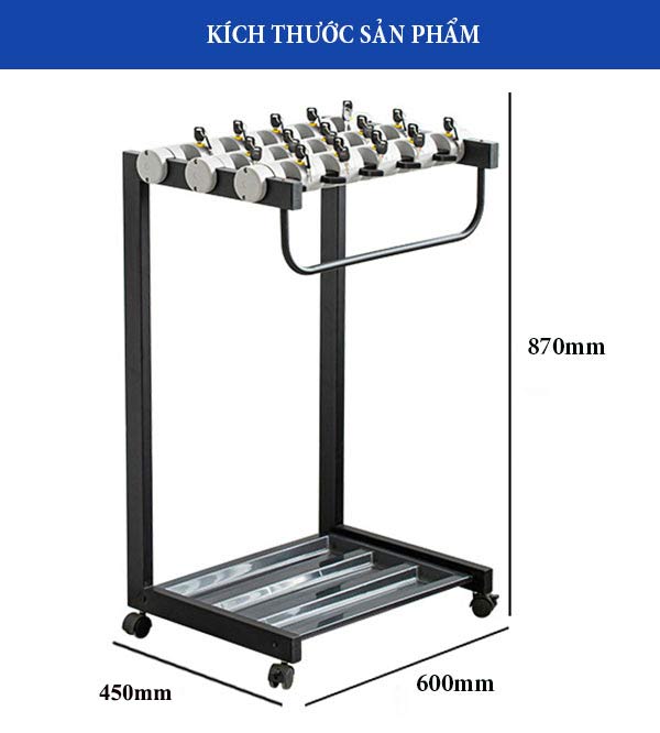 Kích thước kệ để ô dù có ổ khóa