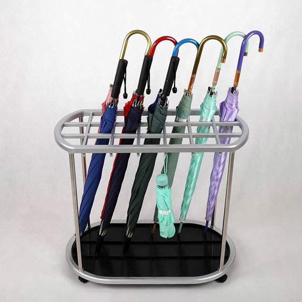 Kệ để ô dù khung inox 21 đầu cắm