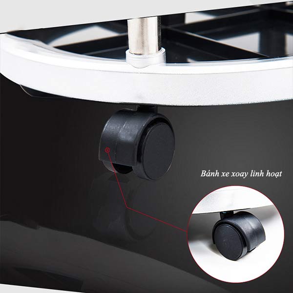 Thiết kế bánh xe của kệ để ô dù