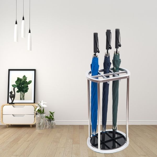 Kệ treo ô dù 6 ô cắm bằng inox