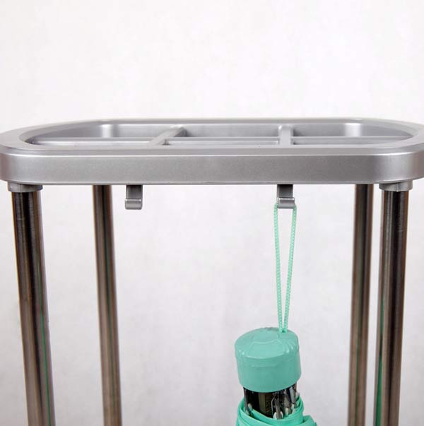 Móc treo phụ trên kệ đựng dù inox