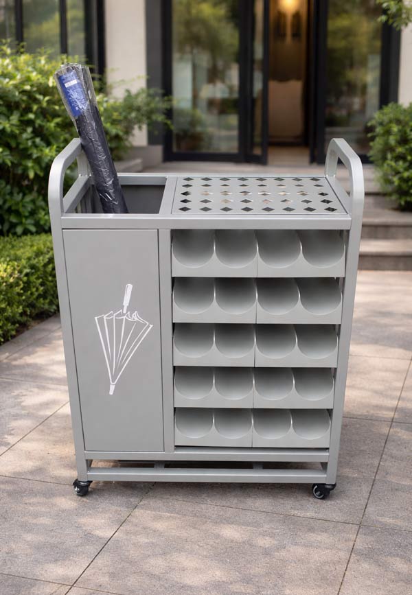 Mẫu kệ đựng ô dù kiểu dáng hiện đại với 20 ngăn để ô