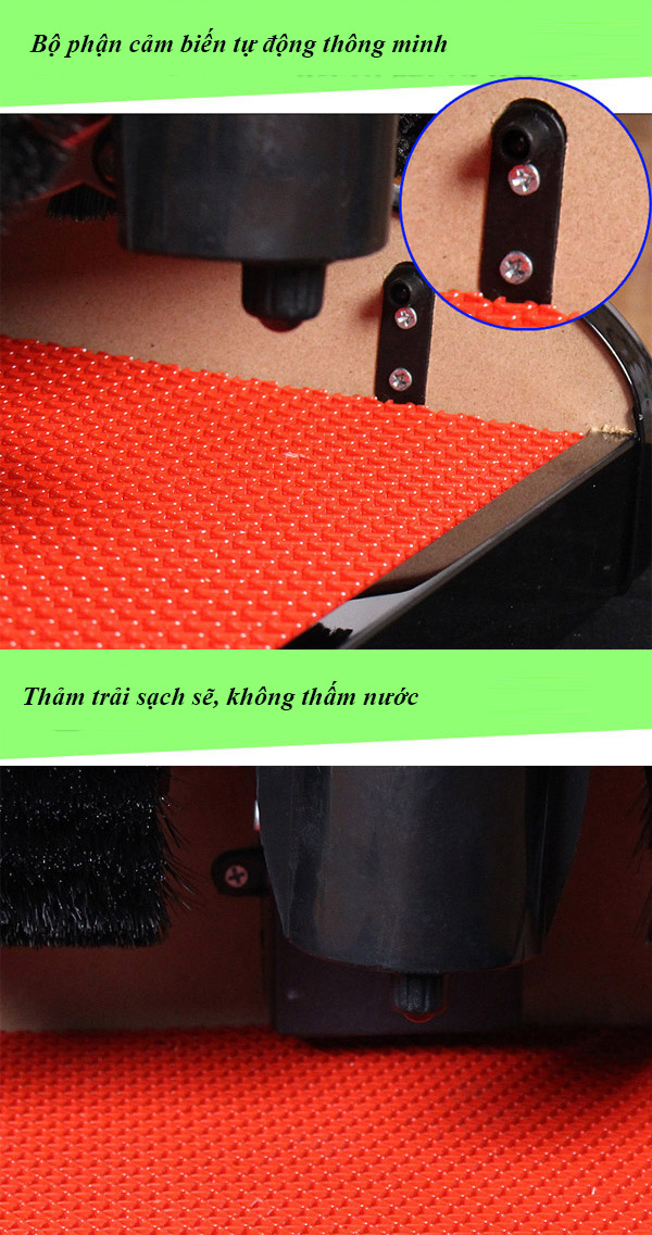 Các chi tiết nhỏ tạo nên máy đánh giày