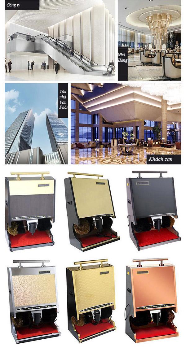 Máy đánh giày của Hành Tinh Xanh sử dụng được nhiều trong các không gian