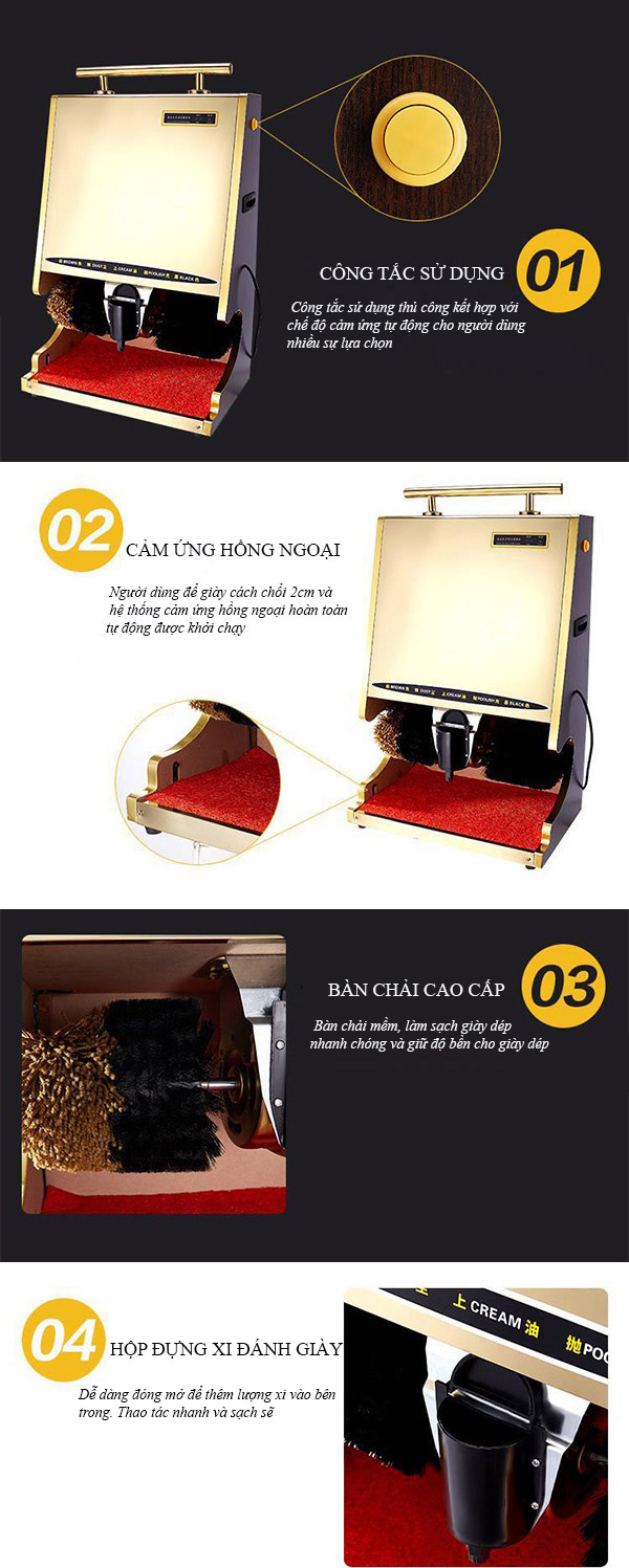 Khám phá các đặc điểm cấu tạo của máy chà giày