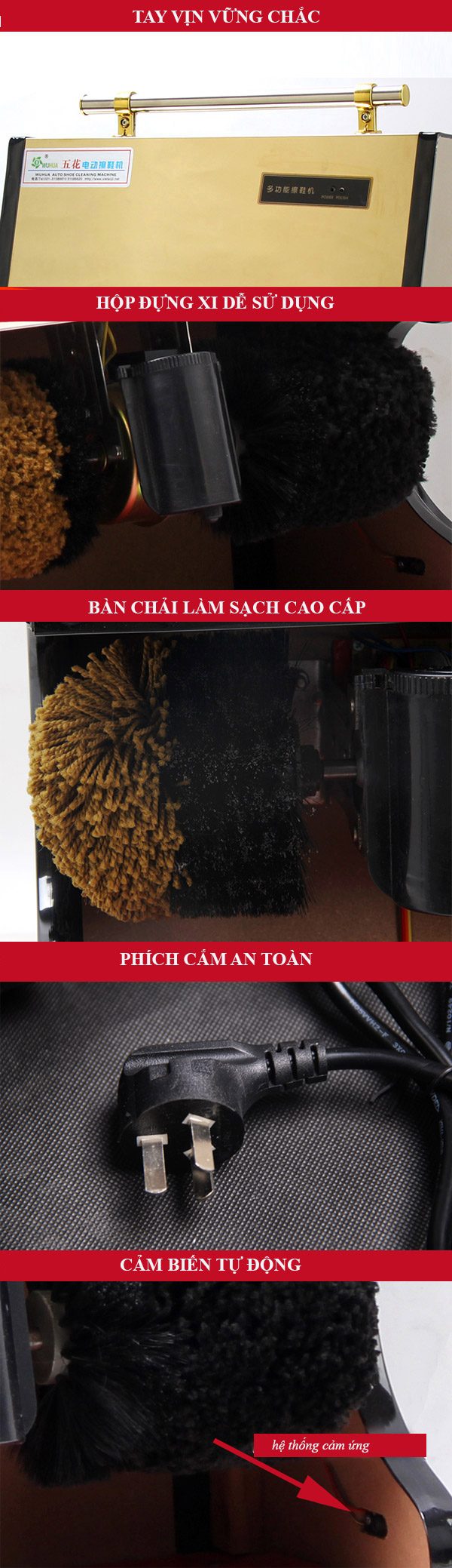 Cận cảnh các chi tiết, bộ phận cấu thành