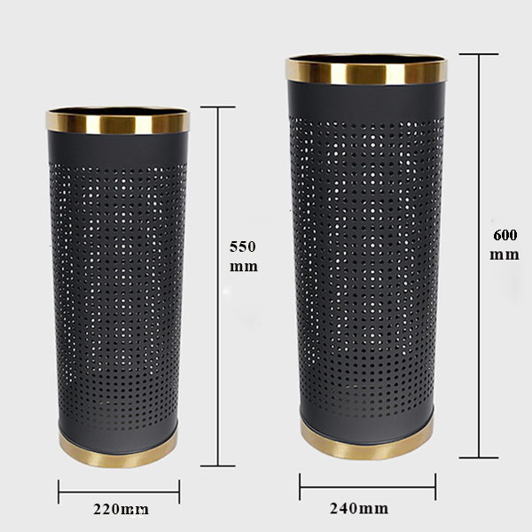 Kích thước sọt cắm dù màu đen