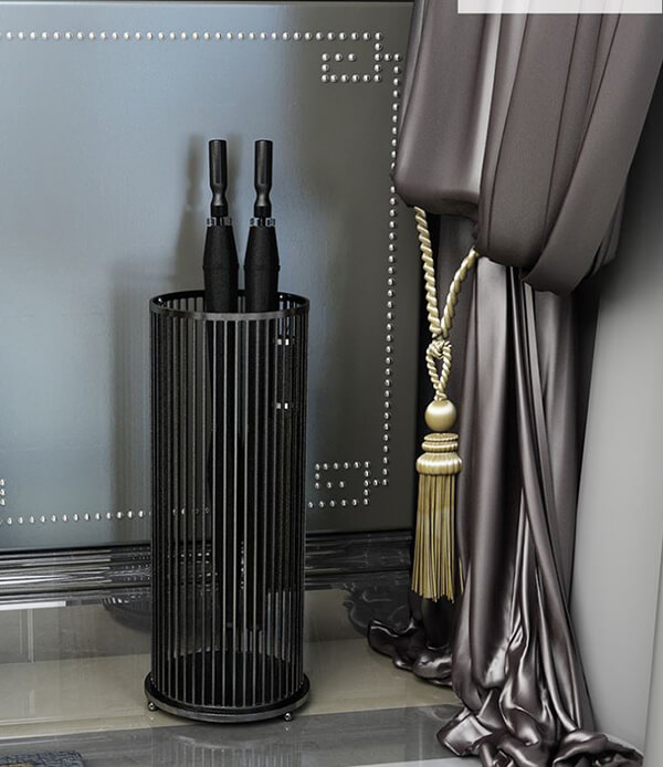 Mẫu sọt cắm ô màu đen sang trọng, hiện đại