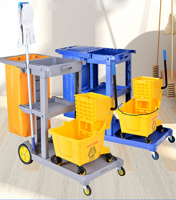 Xe làm vệ sinh 3 tầng đa năng