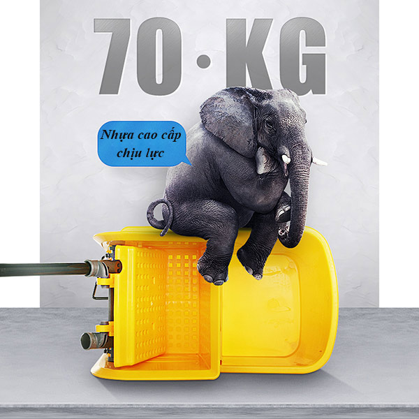 Chất liệu nhựa bền, chịu được lực tác động mạnh