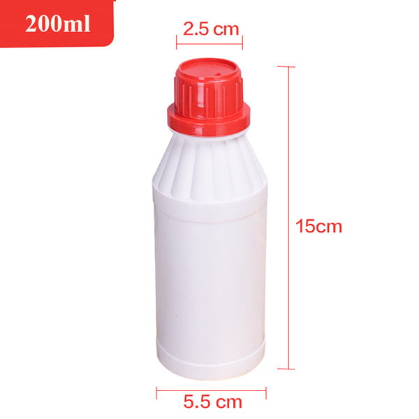 Kích thước chai xi dùng cho máy chà giày 200ml