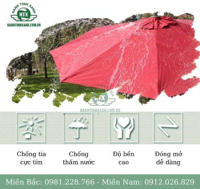 Vải dù chống thấm nước, độ bền cao, dễ dàng đóng mở