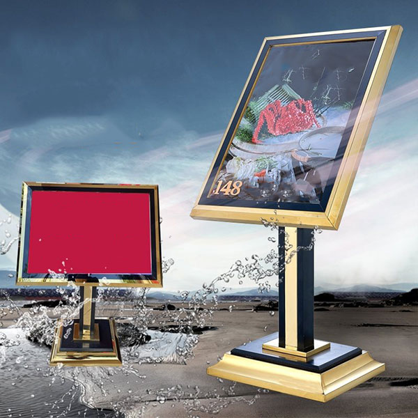 Mẫu bảng thông tin - bảng chào bằng inox cỡ lớn