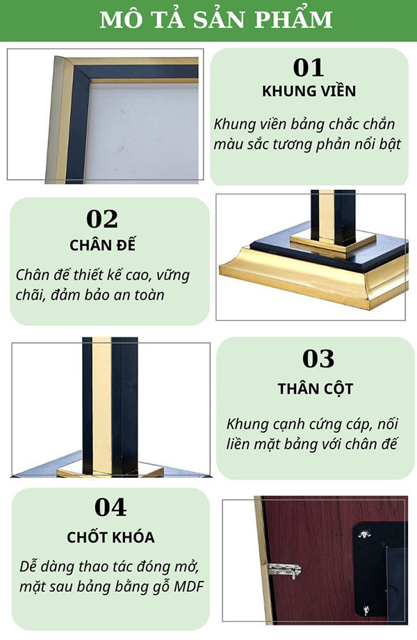 Đặc điểm các chi tiết trên bảng wellcome khách sạn