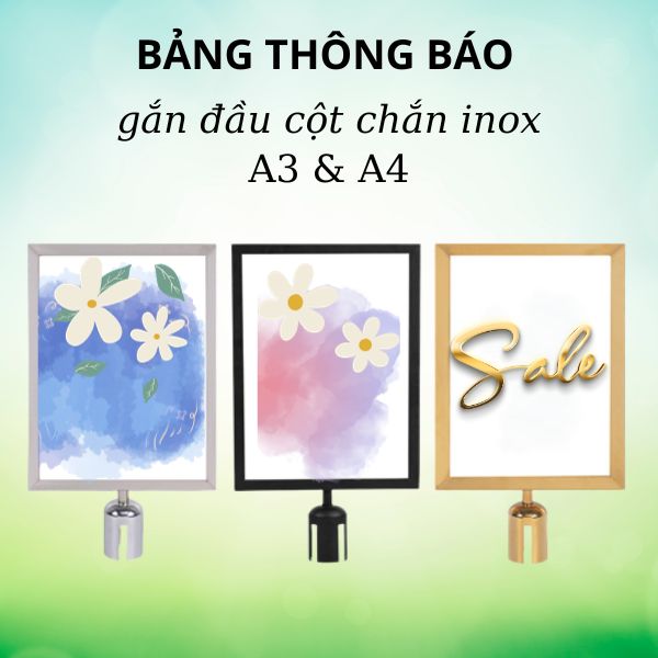 Bảng thông tin gắn đầu cột chắn phân làn với nhiều màu sắc