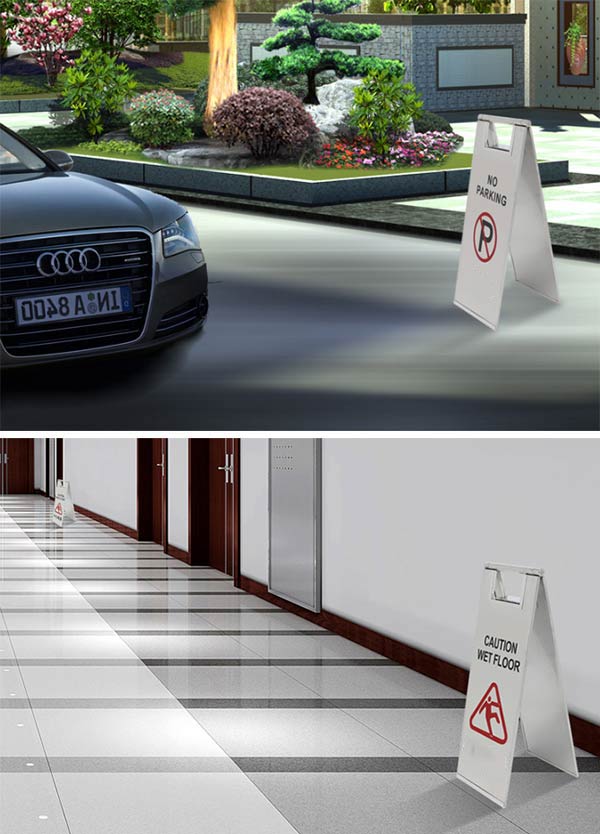 Mẫu biển báo phù hợp với nhiều không gian sử dụng