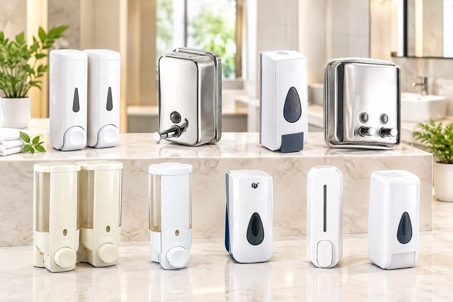 Các mẫu bình đựng nước rửa tay bằng nhựa inox