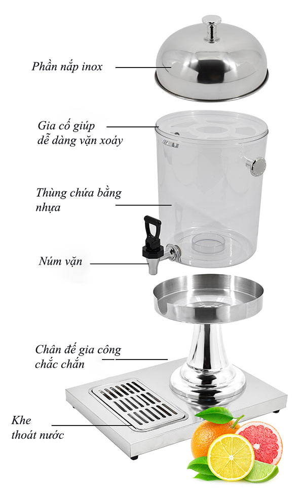 Mẫu bình đựng nước trái cây loại 1 ngăn