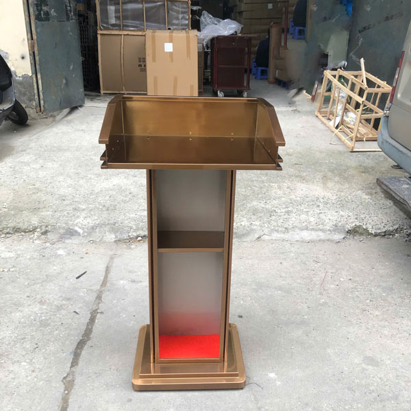 Lắp ráp và bàn giao bục đứng phát biểu cho khách
