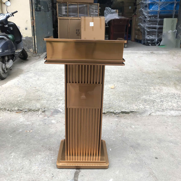 Lắp ráp và bàn giao bục đứng phát biểu cho khách