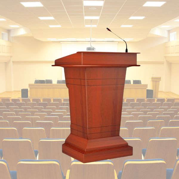 Mẫu bục đứng phát biểu bằng gỗ kiểu dáng đơn giản