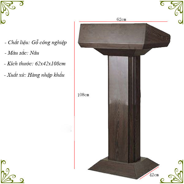 Tham khảo kích thước bục đứng nói chuyện hội trường