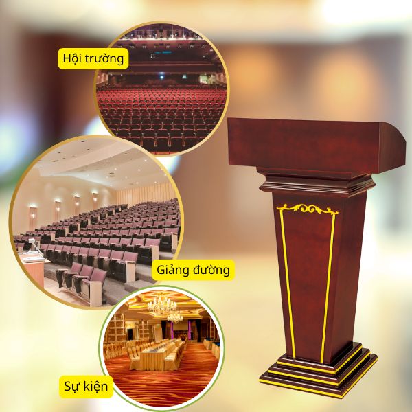 Bục phát biểu phù hợp nhiều không gian