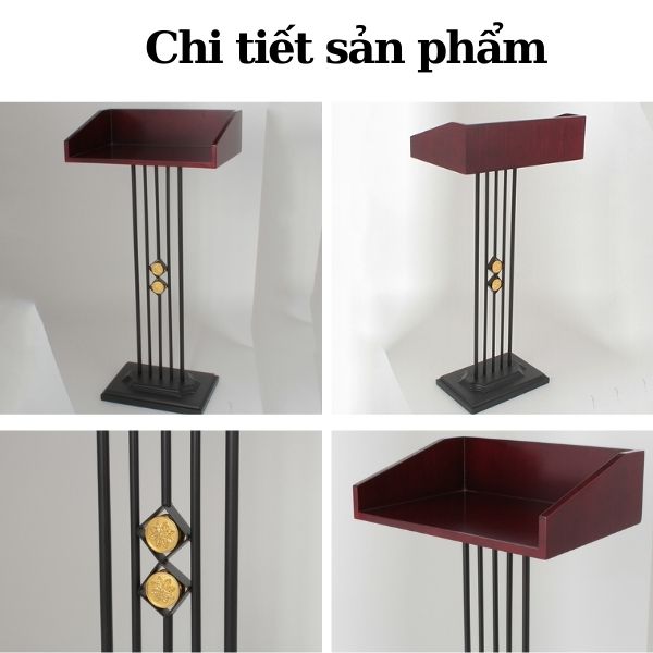 Chi tiết các bộ phận cấu thành bục phát biểu