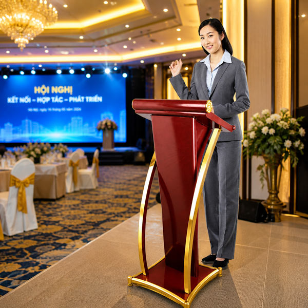 Bục đứng phát biểu mang lại sự tự tin cho người thuyết trình