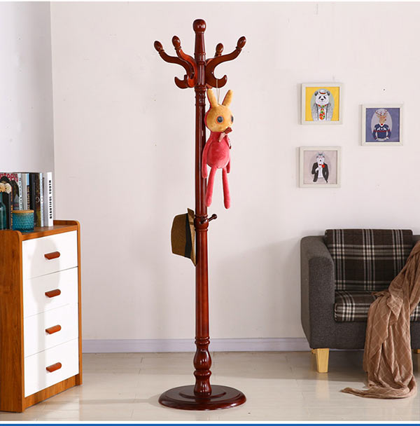 Cây treo quần áo tông màu nâu sậm - màu tối nhất