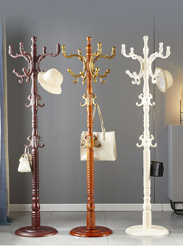 Cây treo quần áo kiểu dáng đứng bằng gỗ tự nhiên