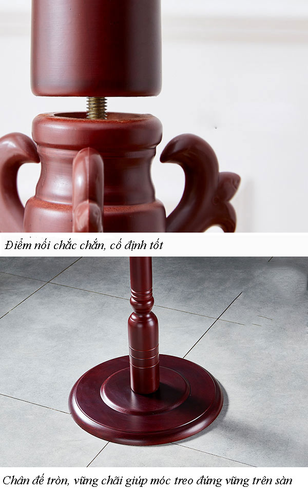 Đặc điểm từng bộ phận cây treo quần áo