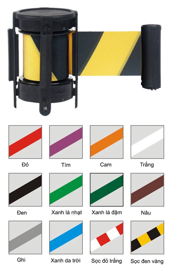 Ngoài dây căng màu vàng đen, bạn có thể chọn nhiều màu dây khác