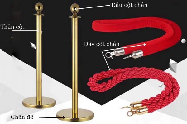 Các bộ phận của cột chắn