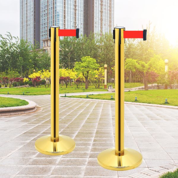 Mẫu cột chắn inox mạ vàng làm đẹp nhiều không gian